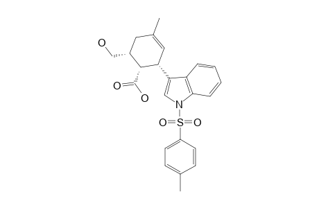 3-Cyclohexene-1-carboxylic acid, 6-(hydroxymethyl)-4-methyl-2-[1-[(4-methylphenyl)sulfonyl]-1H-indol-3-yl]-, (1.alpha.,2.alpha.,6.alpha.)-(.+-.)-