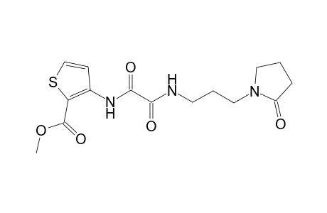 2-Thiophenecarboxylic acid, 3-[[1,2-dioxo-2-[[3-(2-oxo-1-pyrrolidinyl)propyl]amino]ethyl]amino]-, methyl ester