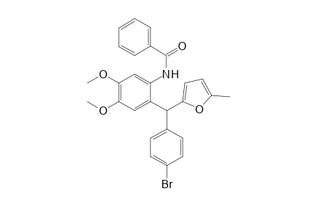 N-{2-[(4-Bromophenyl)(5-methyl-2-furyl)methyl]-4,5-dimethoxyphenyl}benzamide