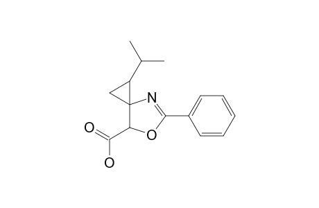 5-phenyl-1-propan-2-yl-6-oxa-4-azaspiro[2.4]hept-4-ene-7-carboxylic acid
