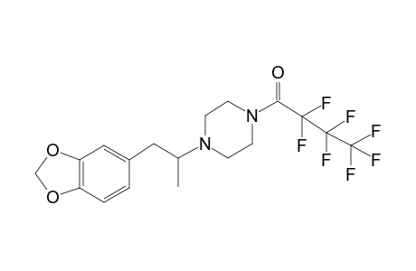 1-(4-(1-(Benzo[D][1,3]dioxol-5-yl)propan-2-yl)piperazin-1-yl)-2,2,3,3,4,4,4-heptafluorobutan-1-one