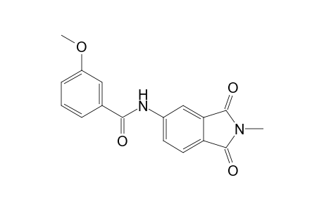 3-Methoxy-N-(2-methyl-1,3-dioxo-2,3-dihydro-1H-isoindol-5-yl)benzamide