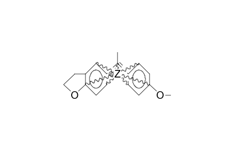 1-(4-Anisyl)-1-(3',4'-ethylenoxy-phenyl)-1-ethyl cation