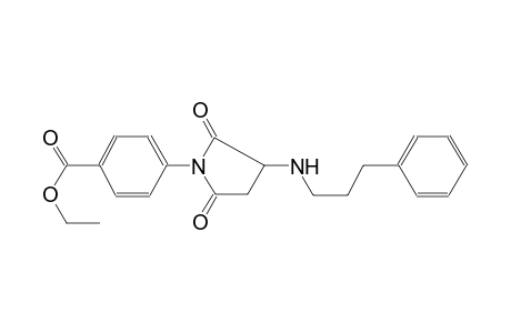 benzoic acid, 4-[2,5-dioxo-3-[(3-phenylpropyl)amino]-1-pyrrolidinyl]-,ethyl ester