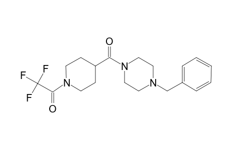 1-Benzyl-4-(4-piperidinylcarbonyl)piperazine, N-trifluoroacetyl-