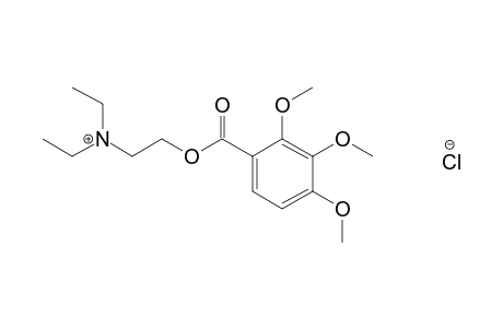 2,3,4-trimethoxybenzoic acid, 2-( diethylamino)ethyl ester, hydrochloride