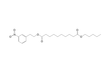 Sebacic acid, 2-(3-nitrophenyl)ethyl pentyl ester