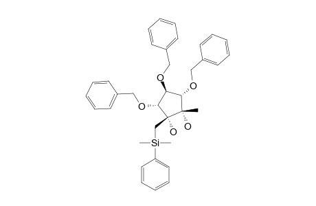 (1R,2S,3S,4S,5R)-3,4,5-TRIS-(BENZYLOXY)-1-[[DIMETHYL-(PHENYL)-SILYL]-METHYL2-METHYLCYCLOPENTANE-1,2-DIOL