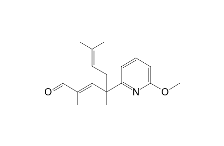 (E)-4-(6-Methoxypyridin-2-yl)-2,4,7-trimethyloct-2,6-dienal