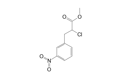 alpha-chloro-m-nitrohydrocinnamic acid, methyl ester