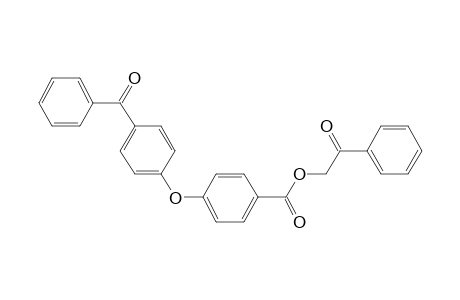 Benzoic acid, 4-(4-benzoylphenoxy)-, 2-oxo-2-phenylethyl ester