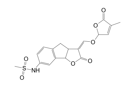 N-[3-(4-Methyl-5-oxo-2,5-dihydrofuran-2-yloxymethylene)-2-oxo-3,3a,4,8b-tetrahydro-2H-indeno[1,2-b]furan-7-yl]methanesulfonamide