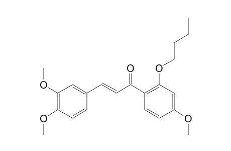 2'-(N-Butyl)oxy-3,4,4'-trimethoxychalcone (isomer 1)