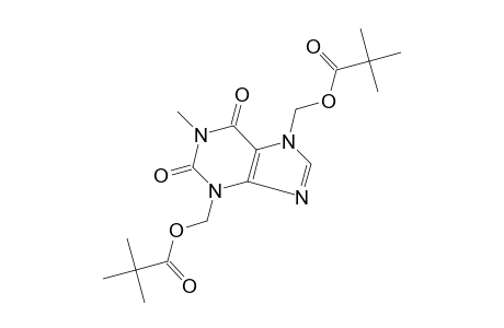 3,7-bis(hydroxymethyl)-1-methylxanthine, dipivalate (ester)
