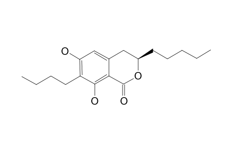 7-BUTYL-6,8-DIHYDROXY-3(R)-PENTYLISOCHROMAN-1-ONE