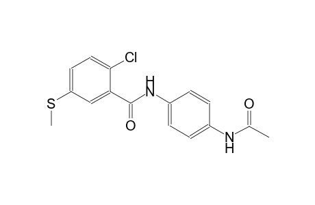 N-(4-Acetylamino-phenyl)-2-chloro-5-methylsulfanyl-benzamide