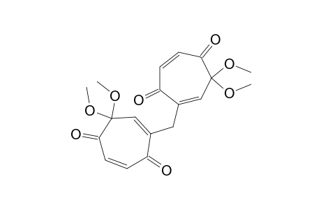Bis(3,3-dimethoxy-4,7-dioxo-1,5-cycloheptadienyl)methane
