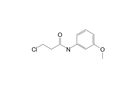 3-Chloro-N-(3-methoxyphenyl)propnamide