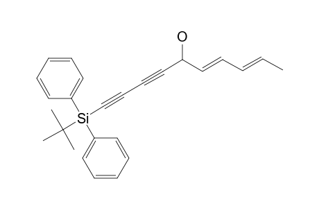 (6E,8E)-1-[tert-butyl(diphenyl)silyl]-5-deca-6,8-dien-1,3-diynol