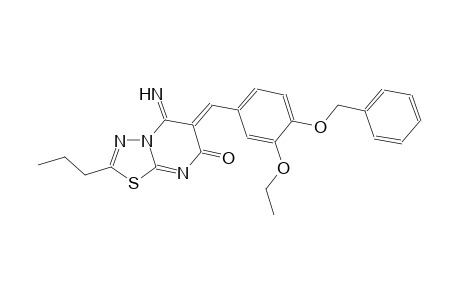 7H-[1,3,4]thiadiazolo[3,2-a]pyrimidin-7-one, 6-[[3-ethoxy-4-(phenylmethoxy)phenyl]methylene]-5,6-dihydro-5-imino-2-propyl-, (6Z)-