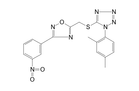 5-{{[3-(m-nitrophenyl)-1,2,4-oxadiazol-5-yl]methyl}thio}-1-(2,4-xylyl)-1H-tetrazole