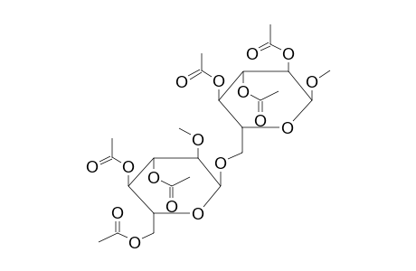 METHYL 2,3,4-TRI-O-ACETYL-6-O-(3,4,6-TRI-O-ACETYL-2-O-METHYL-ALPHA-D-GLUCOPYRANOSYL)-ALPHA-D-GLUCOPYRANOSIDE