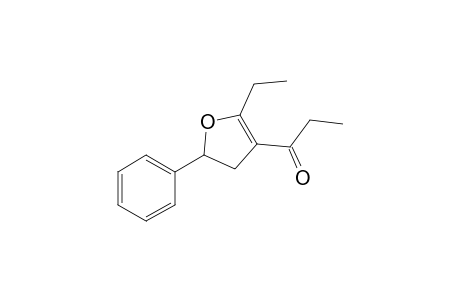 1-(2-Ethyl-5-phenyl-4,5-dihydrofuran-3-yl)propan-1-one