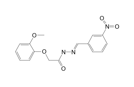 Acethydrazide, 2-(2-methoxyphenoxy)-N2-(3-nitrobenzylideno)-