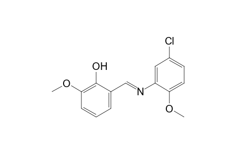 2-[N-(5-chloro-2-methoxyphenyl)formimidoyl]-6-methoxyphenol