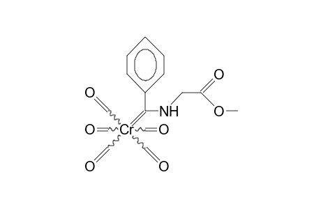 (E)-N-(Pentacarbonyl-chromium-phenylcarbenyl)-glycine methyl ester