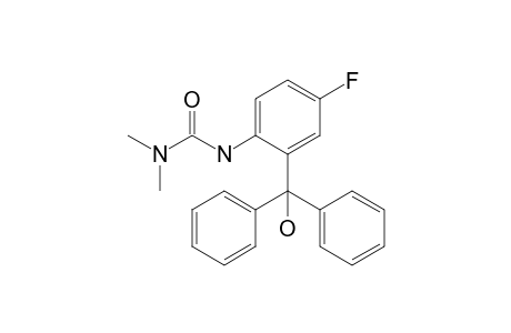 3-[4-Fluoranyl-2-[oxidanyl(diphenyl)methyl]phenyl]-1,1-dimethyl-urea