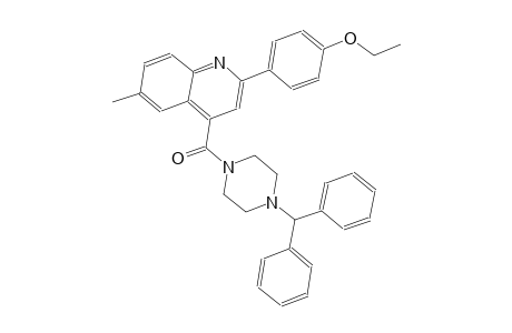 4-[(4-benzhydryl-1-piperazinyl)carbonyl]-2-(4-ethoxyphenyl)-6-methylquinoline