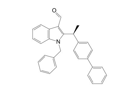 (S)-2-{1-([1,1'-Biphenyl]-4-yl)ethyl}-1-benzyl-1H-indole-3-carbaldehyde