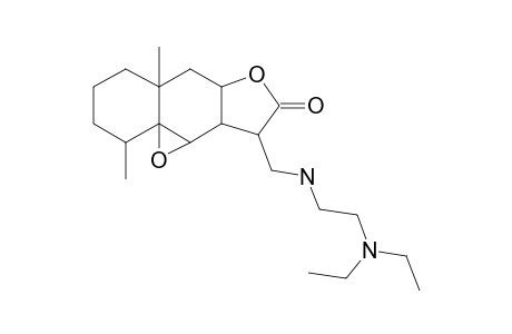 2H-Benzo[F]oxireno[2,3-E]benzofuran-8(9H)-one, 9-[[[2-(diethylamino)ethyl]amino]methyl]octahydro-2,5A-dimethyl-