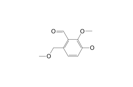 3-Hydroxy-2-methoxy-6-(methoxymethyl)benzaldehyde