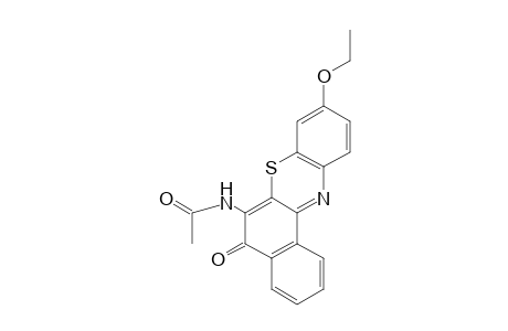 N-(9-ETHOXY-5-OXO-5H-BENZO[a]PHENOTHIAZIN-6-YL)ACETAMIDE