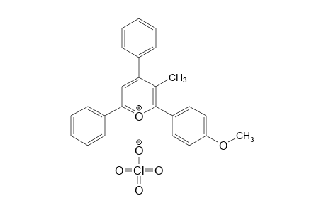 4,6-diphenyl-2-(p-methoxyphenyl)-3-methylpyrylium perchlorate