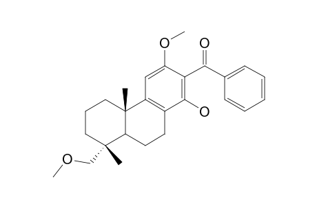 13-Benzoyl-12,19-dimethoxypodocarpa-8,11,13-trien-14-ol