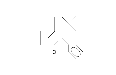 2-PHENYL-3,4,5-TRI-TERT.-BUTYL-CYCLOPENTADIENON