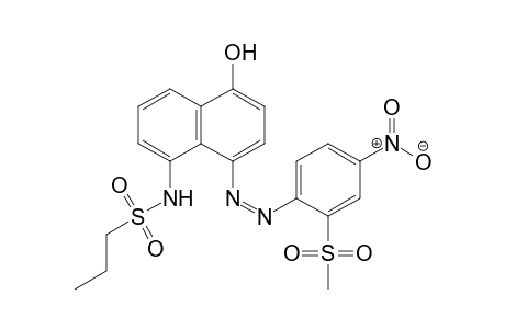 1-Propanesulfonamide, N-[5-hydroxy-8-[2-[2-(methylsulfonyl)-4-nitrophenyl]diazenyl]-1-naphthalenyl]-