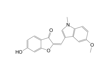3(2H)-benzofuranone, 6-hydroxy-2-[(5-methoxy-1-methyl-1H-indol-3-yl)methylene]-, (2E)-