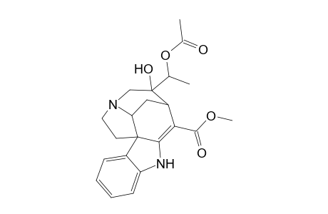 Curan-17-oic acid, 19-(acetyloxy)-2,16-didehydro-20-hydroxy-, methyl ester, (19S)-