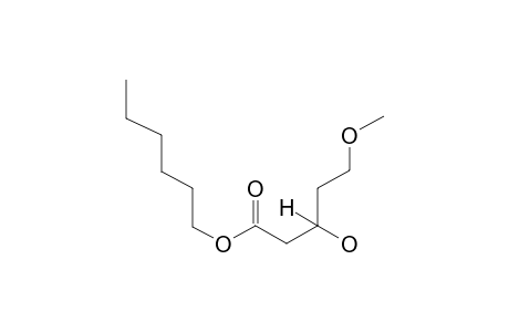 Hexyl (3s)-3-hydroxy-5-methoxypentanoate