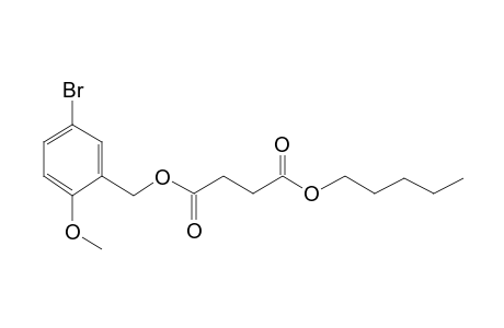 Succinic acid, 5-bromo-2-methoxybenzyl pentyl ester