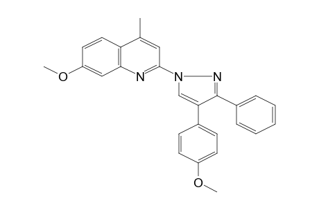 7-Methoxy-2-[4-(4-methoxyphenyl)-3-phenylpyrazol-1-yl]-4-methylquinoline