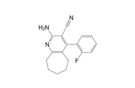 5H-Cyclohepta[b]pyridine-3-carbonitrile, 6,7,8,9-tetrahydro-2-amino-4-(2-fluorophenyl)-