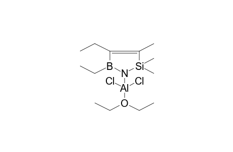 Aluminum, dichloro(4,5-diethyl-2,2,3-trimethyl-1-aza-2-sila-5-boracyclopent-3-enato-N1)[1,1'-oxybis[ethane]]-, (t-4)-