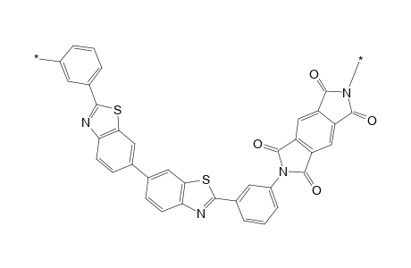 Poly(1,3-phenylene-bibenzothiazolylene-1,3-phenylene pyromellitic imide)