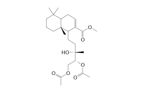 METHYL 13R-HYDROXY-14S,15-DIACETOXY-7-LABDEN-17-OATE