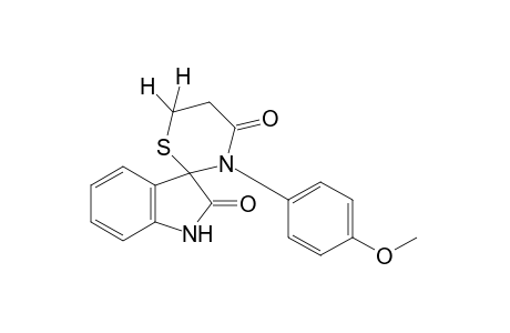 5',6'-dihydro-3'-(p-methoxyphenyl)spiro[indoline-3,2'-[2H-1,3]thiazine]-2,4'(3'H)-dione